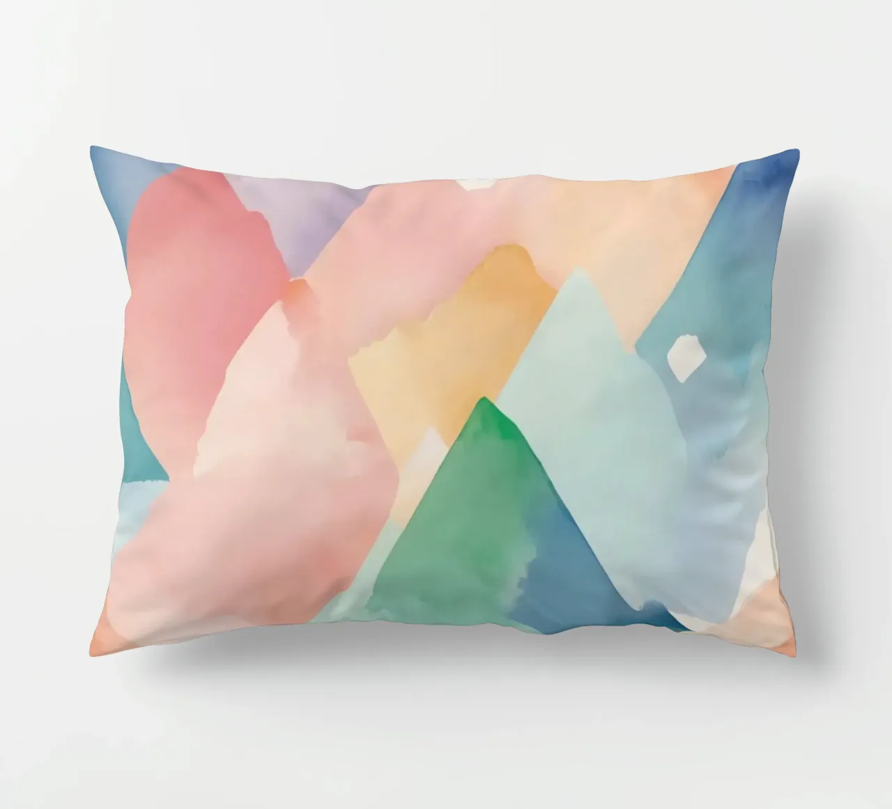 Modello di diamante colorato ad acquerello cuscino da DesignDoodle