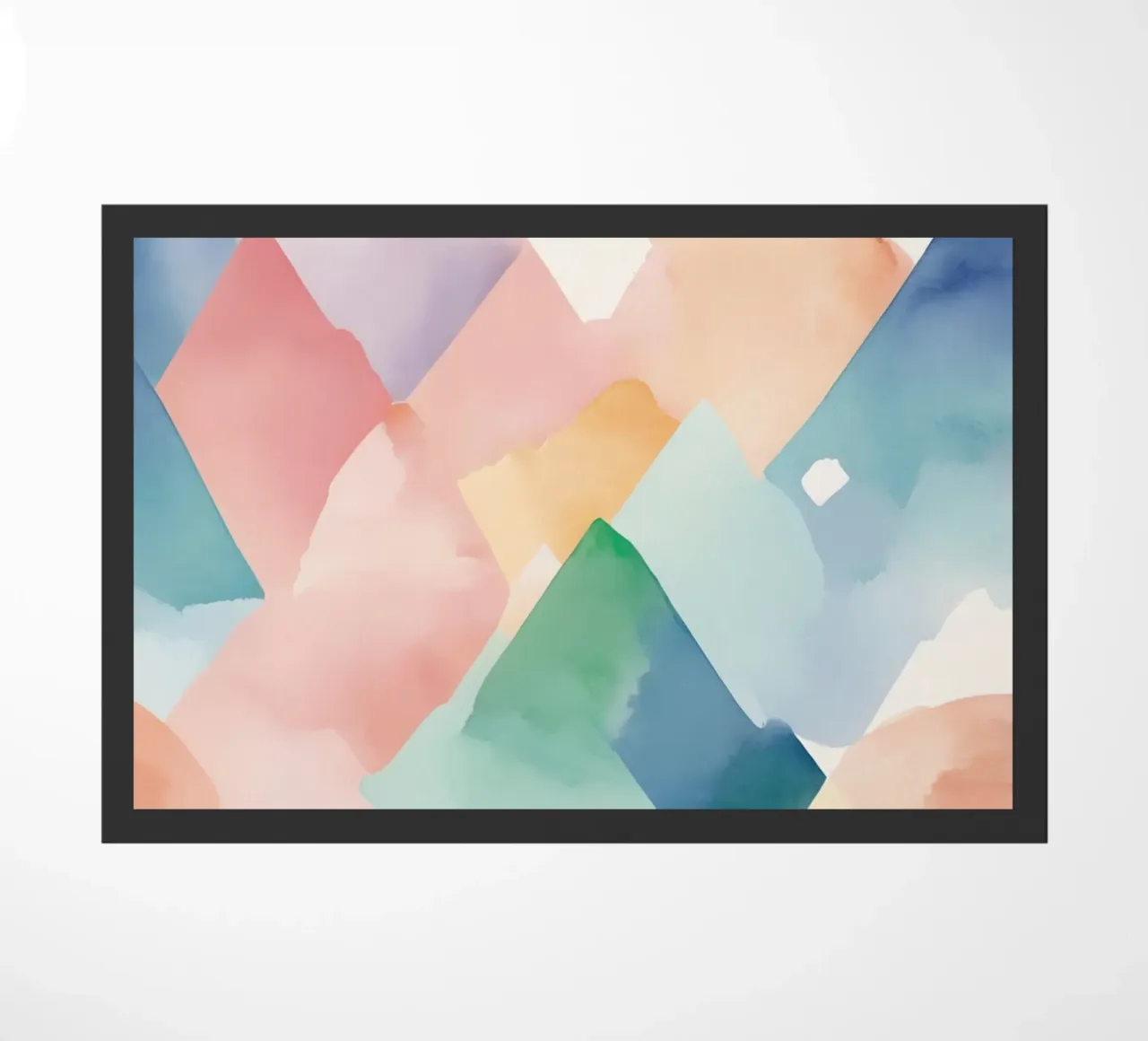 Modello di diamante colorato ad acquerello zerbino da DesignDoodle