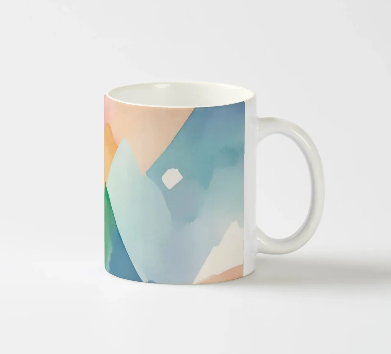 Modello di diamante colorato ad acquerello tazza in ceramica da DesignDoodle