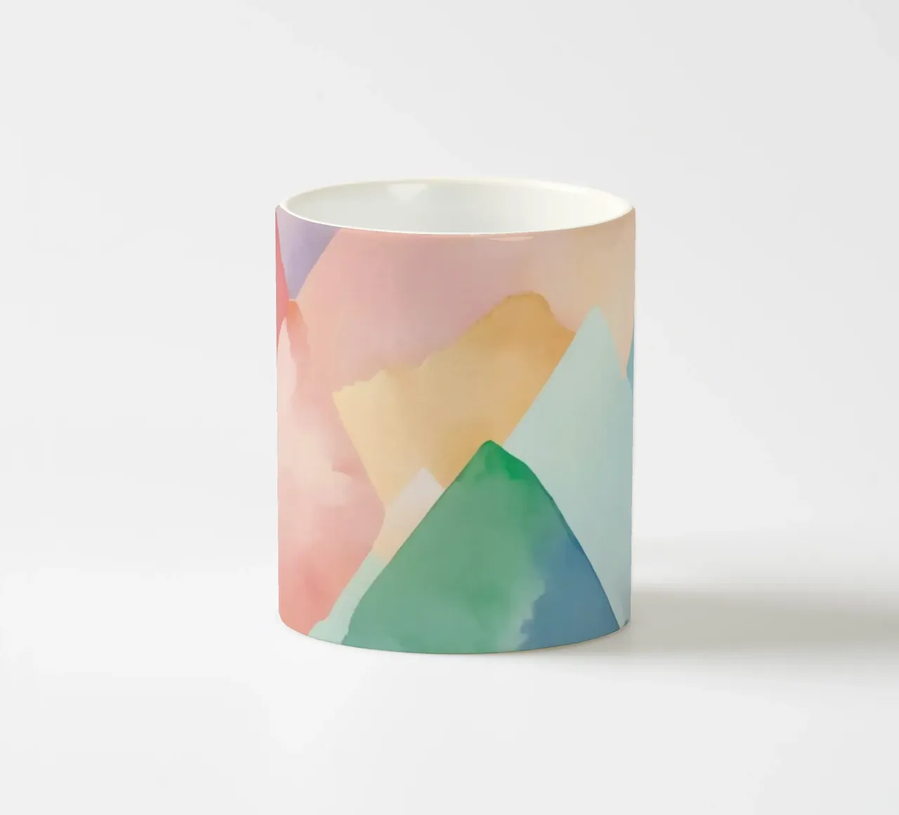 Modello di diamante colorato ad acquerello tazza in ceramica da DesignDoodle