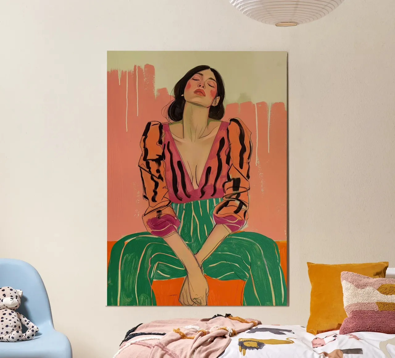 Mujer empoderada Empoderamiento femenino Femismus Retrato aluminio dibond de Euphoria Theresa