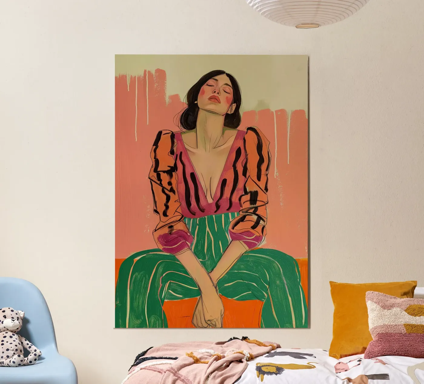 Empowered Woman Femme Empowerment Femismus Portrait poster de Euphoria Theresa