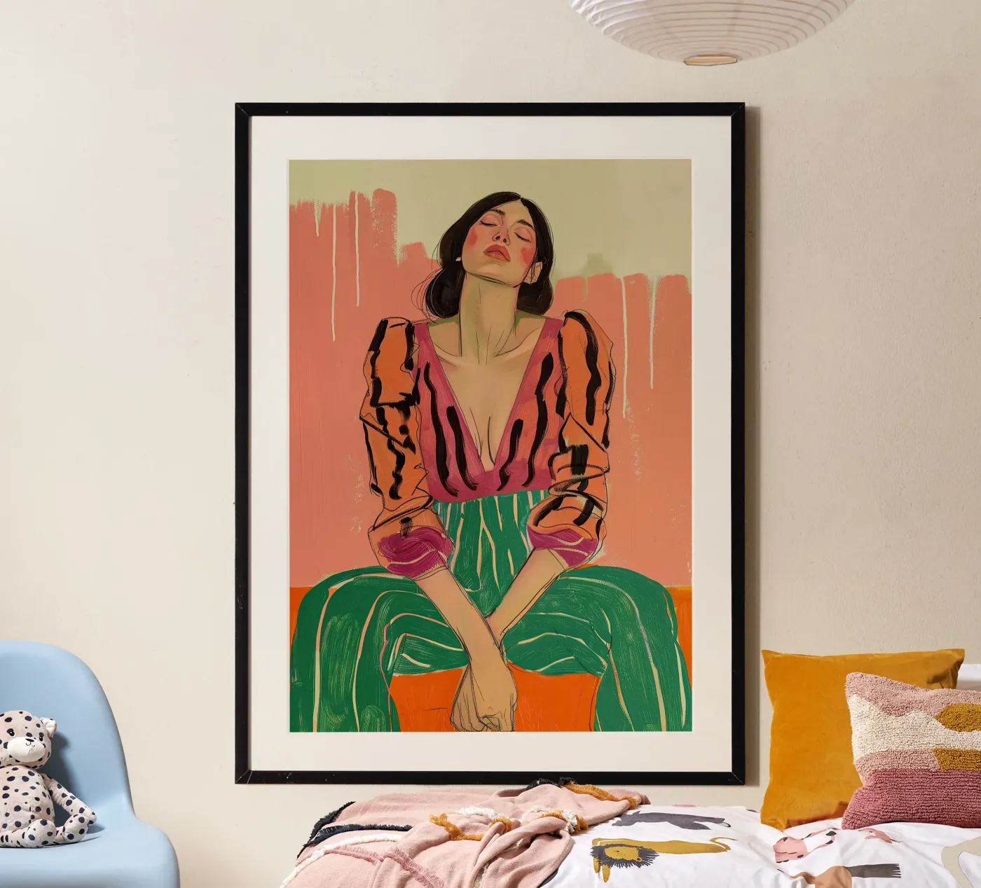 Empowered Woman Femme Empowerment Femismus Portrait poster de Euphoria Theresa