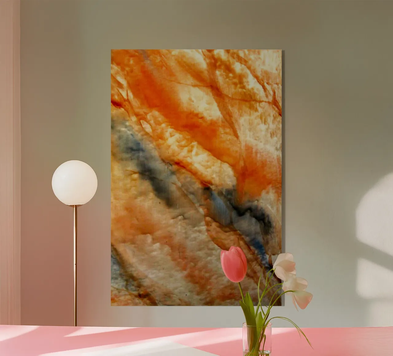 marmo rosso plexiglass da Lise Ruault