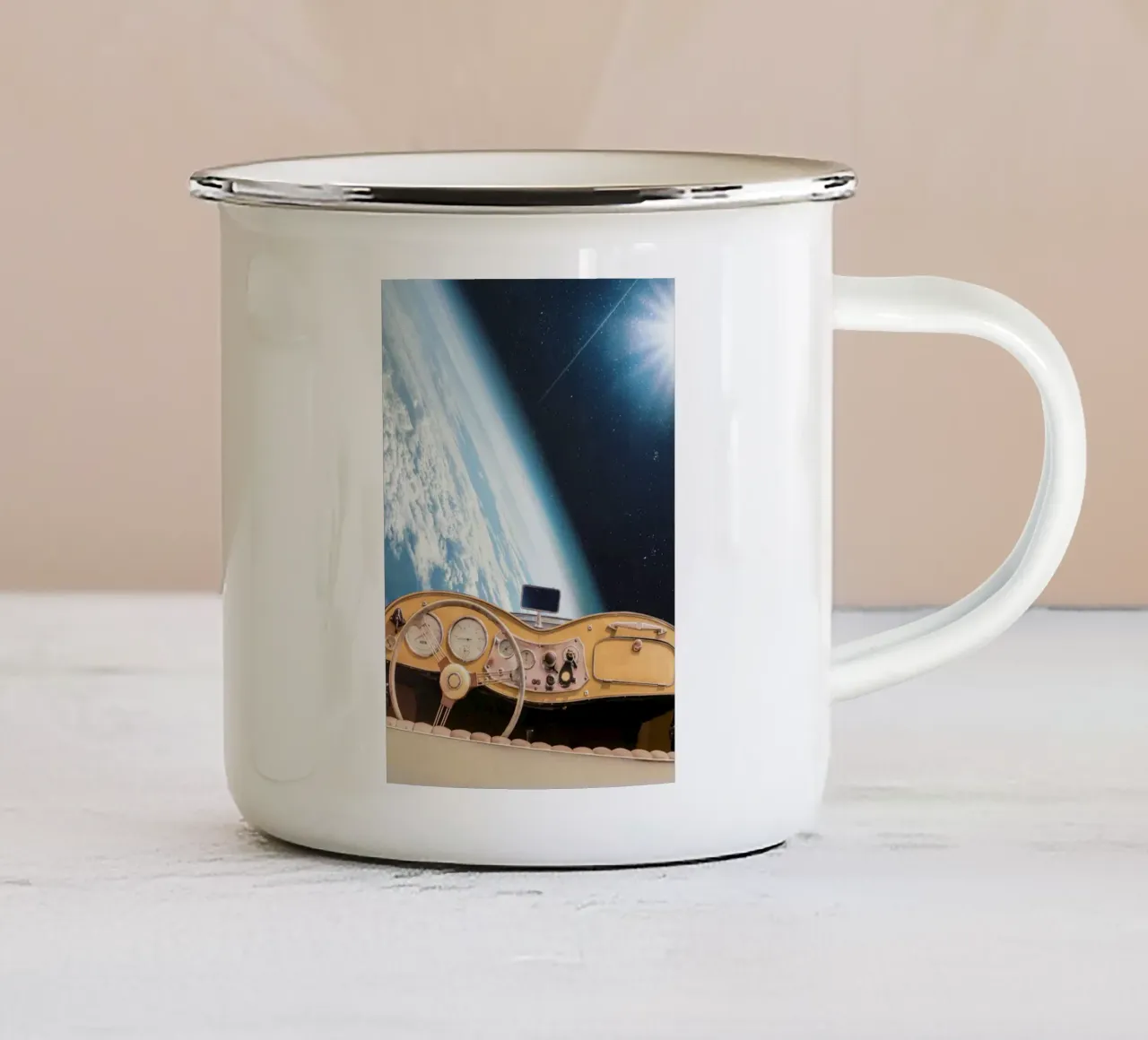 L'universo è tuo tazza in smalto da Dapidoka