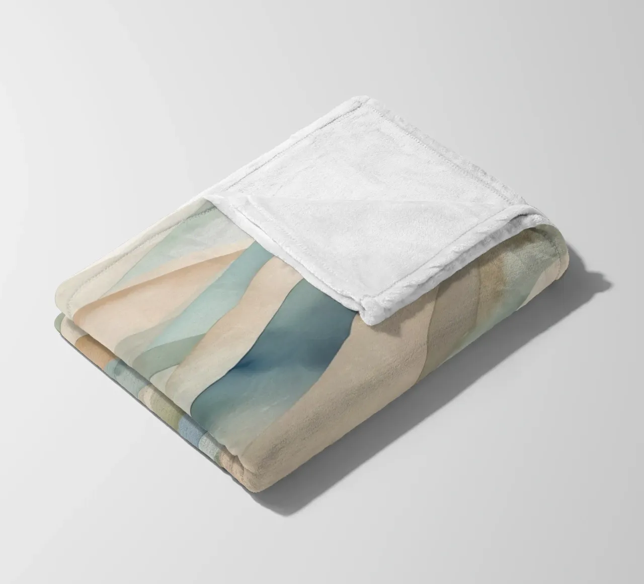 Paesaggio acquerellato di colline stratificate coperta in pile da DesignDoodle
