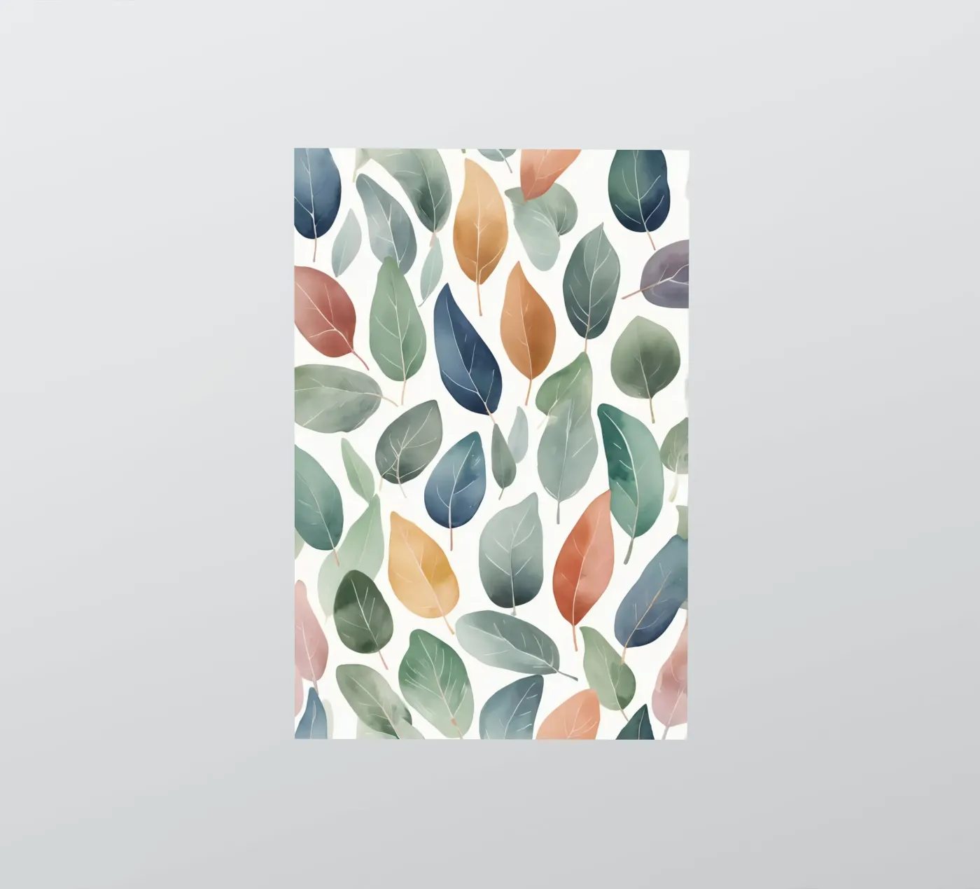 Watercolor Leaf Pattern sticker by DesignDoodle