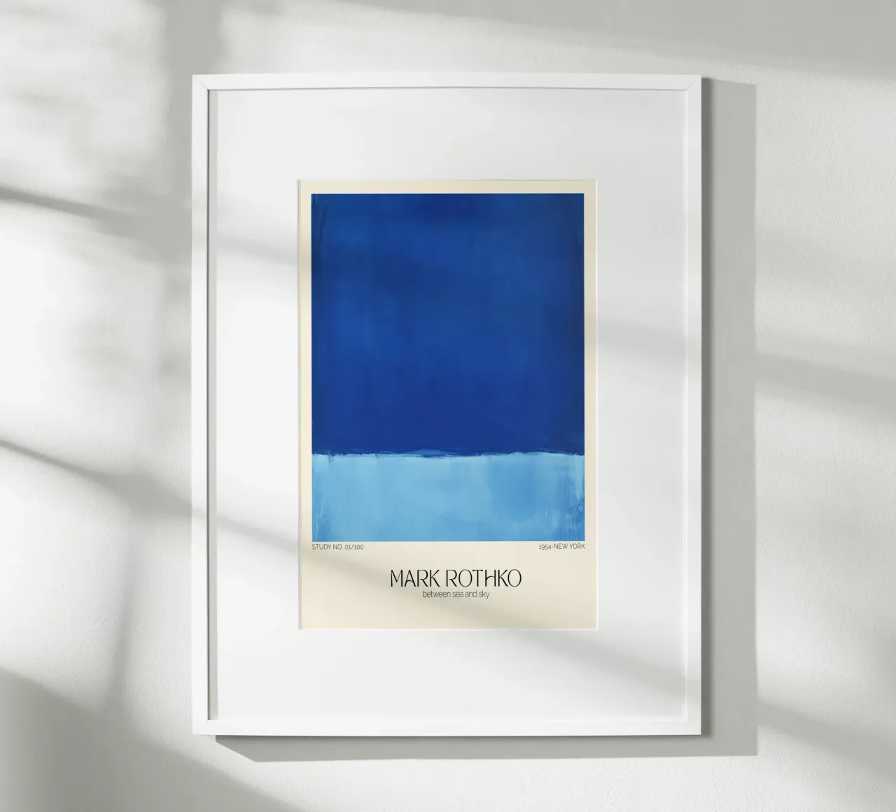 Between Sea And Sky (Mark Rothko) carta hahnemühle da treechild