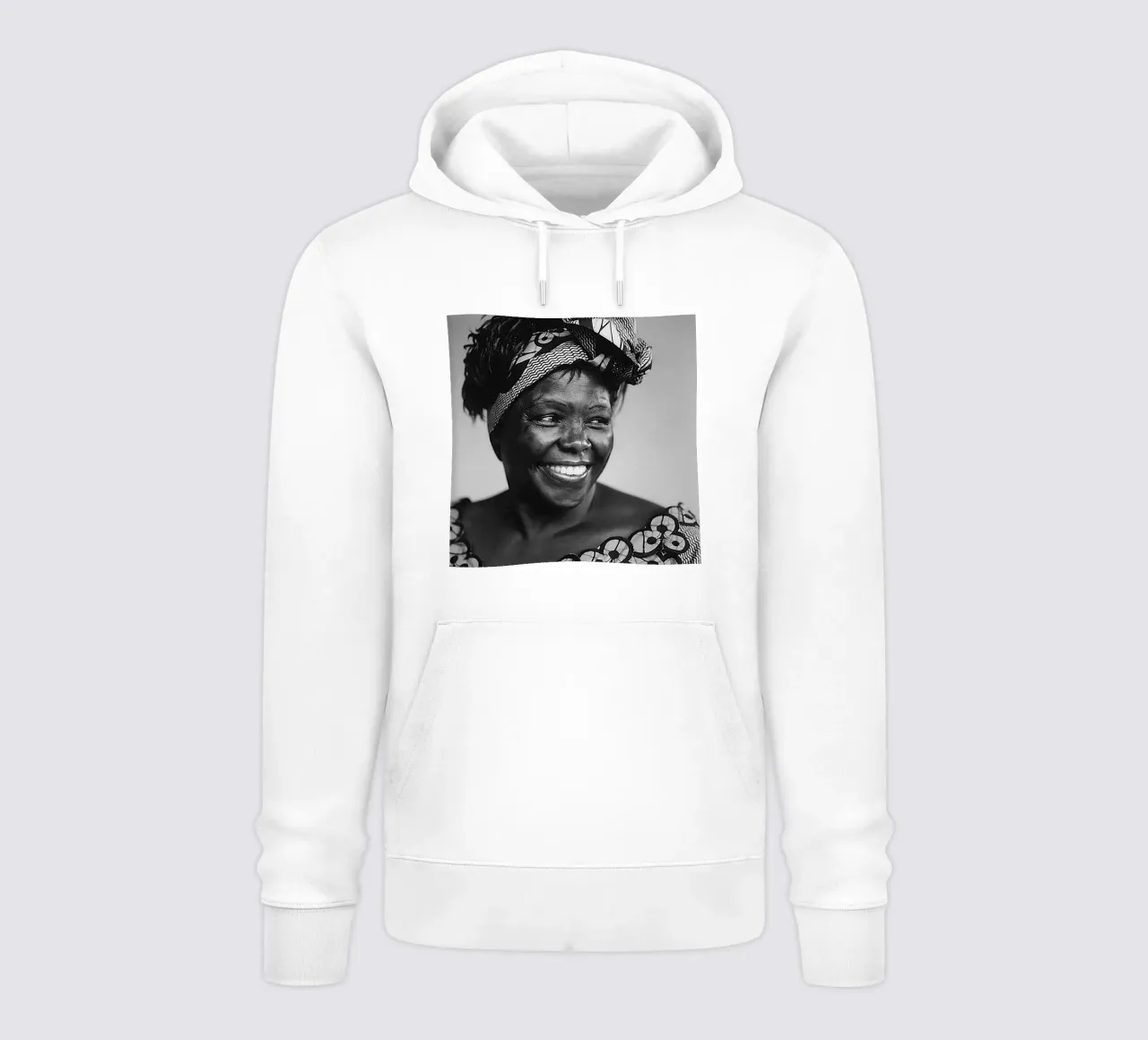 Wangari Maathai felpa con cappuccio da tobyrmattie