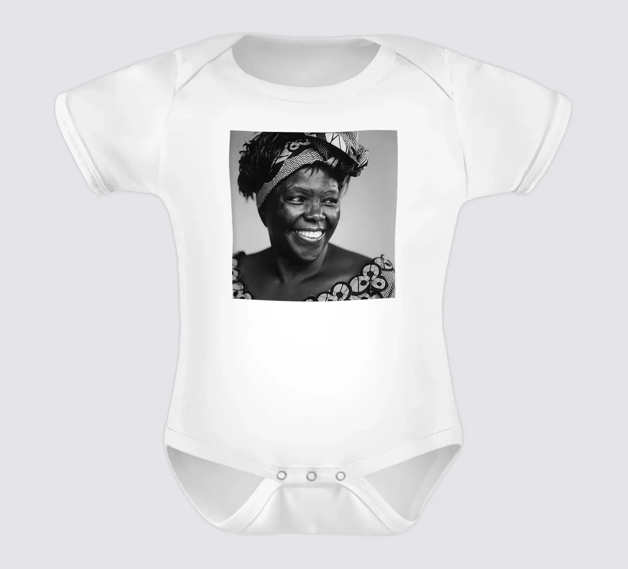 Wangari Maathai body neonato maniche corte da tobyrmattie