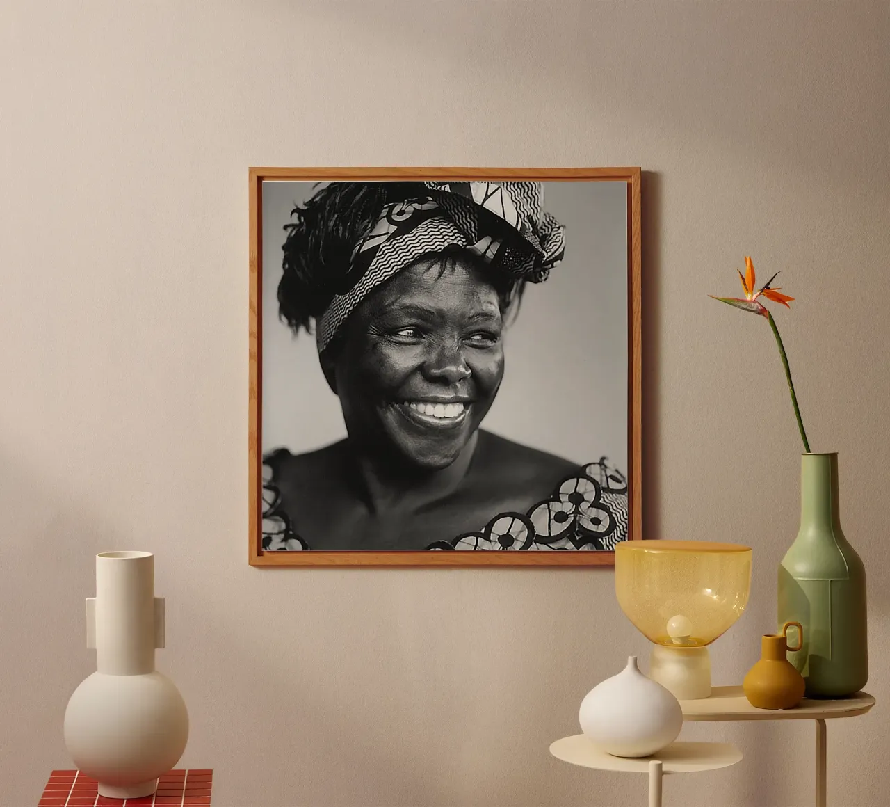 Wangari Maathai alluminio dibond da tobyrmattie