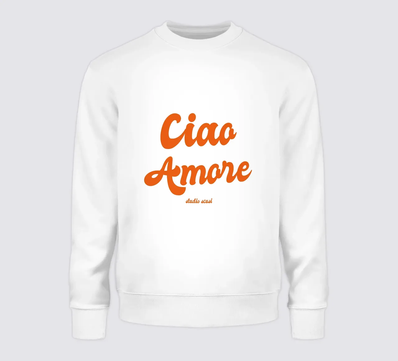 Ciao Amore rosso retro - italienisch verspielt felpa da studio scusi