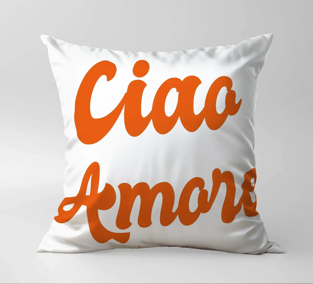Ciao Amore rosso retro - italienisch verspielt cuscino da studio scusi