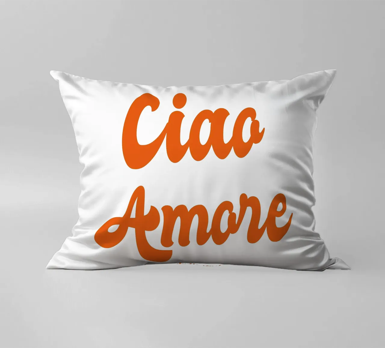 Ciao Amore rosso retro - italienisch verspielt cuscino da studio scusi