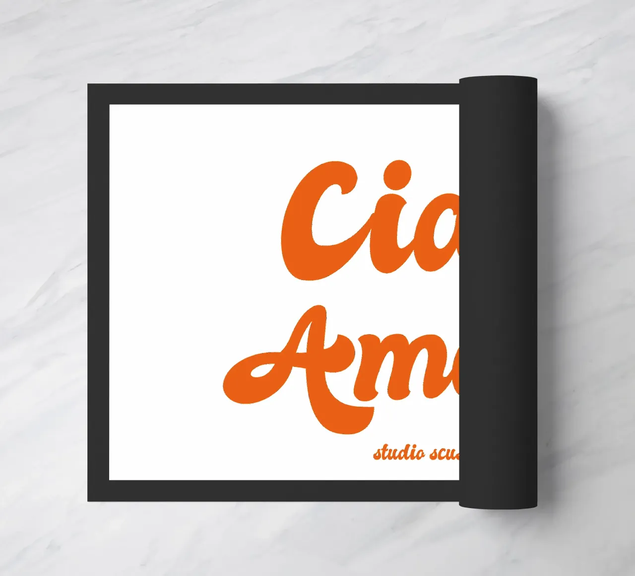 Ciao Amore rosso retro - italienisch verspielt zerbino da studio scusi