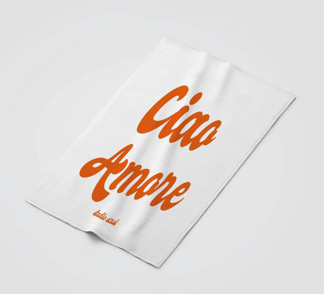 Ciao Amore rosso retro - italienisch verspielt coperta in pile da studio scusi