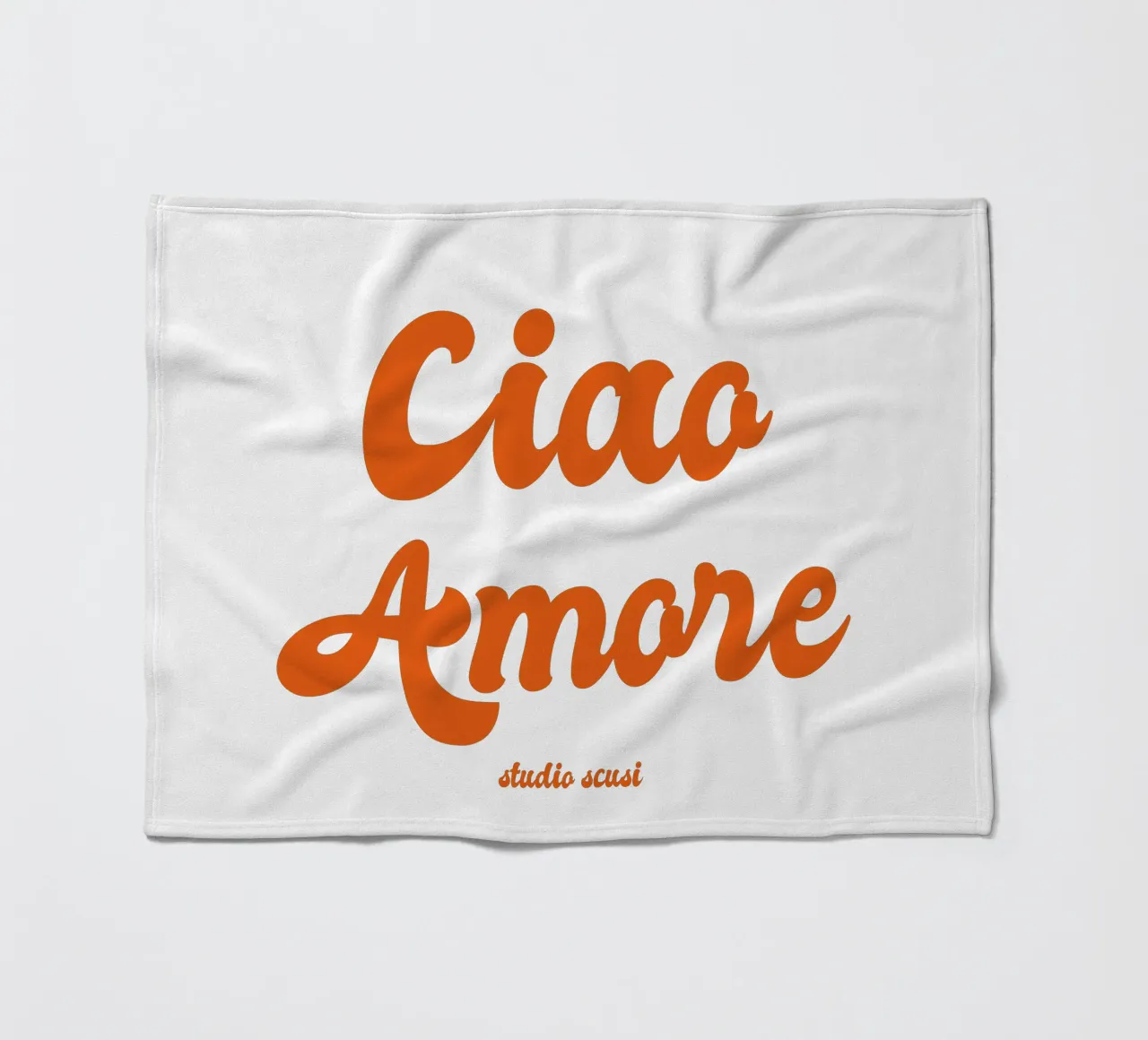 Ciao Amore rosso retro - italienisch verspielt coperta in pile da studio scusi