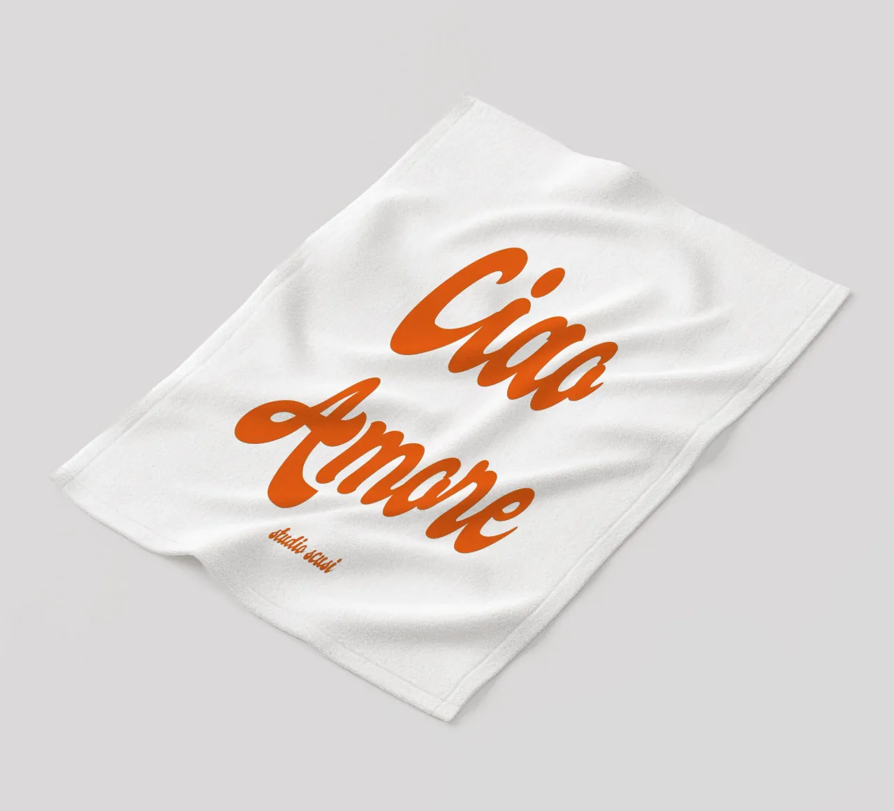 Ciao Amore rosso retro - italienisch verspielt coperta in pile da studio scusi