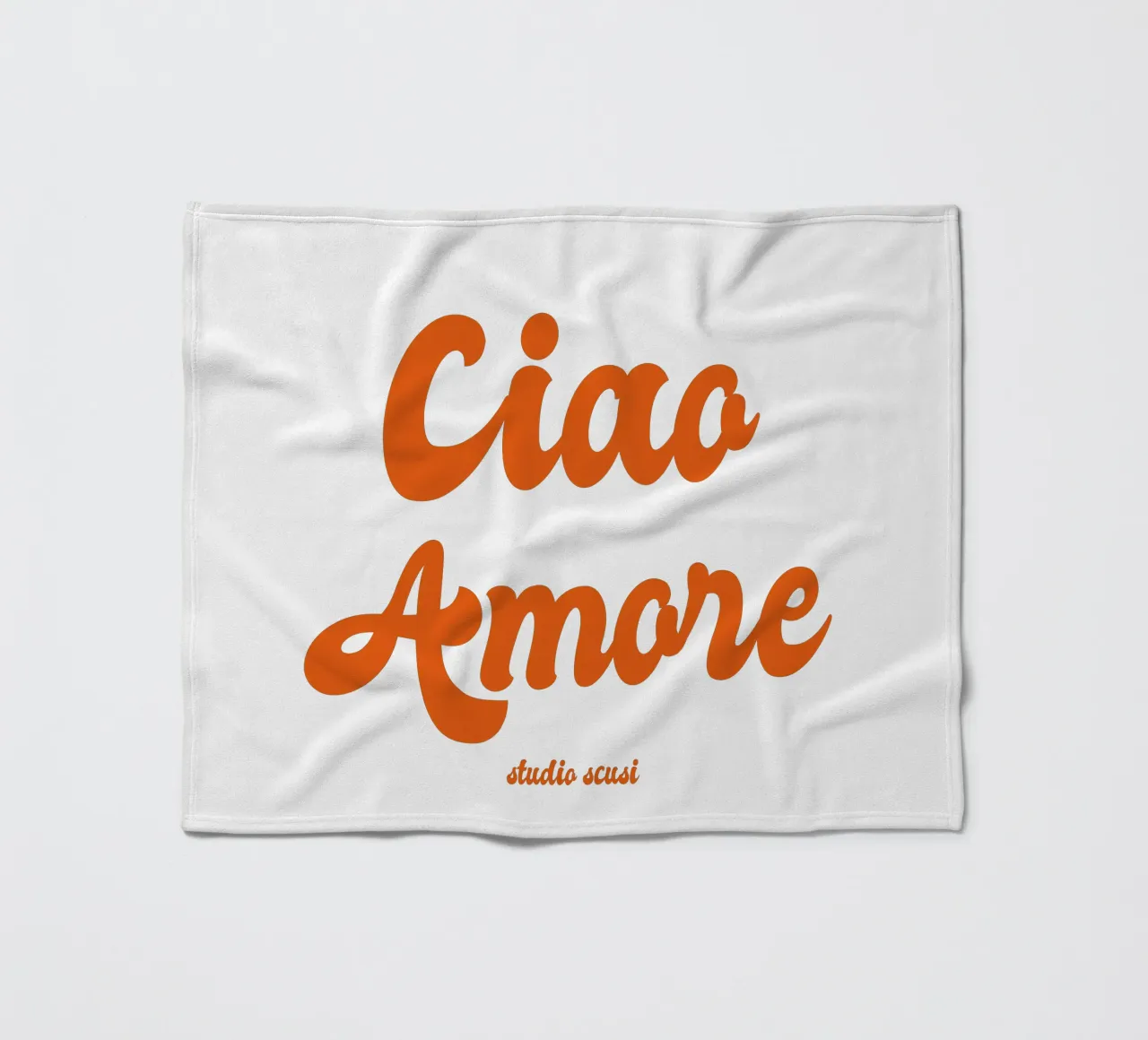 Ciao Amore rosso retro - italienisch verspielt coperta in pile da studio scusi