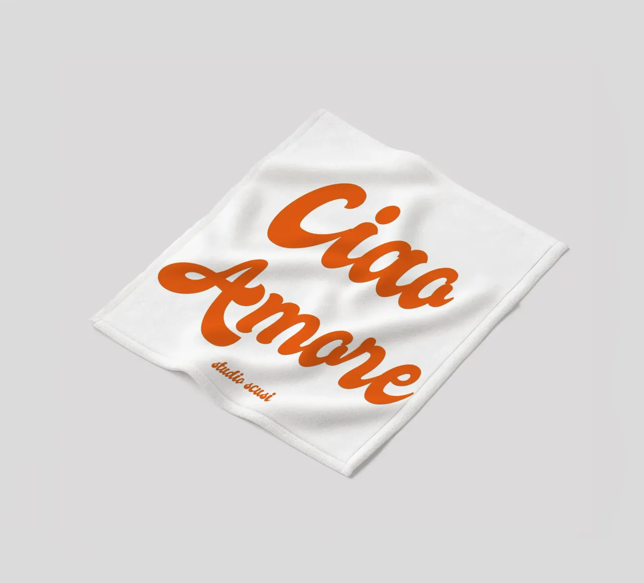 Ciao Amore rosso retro - italienisch verspielt coperta in pile da studio scusi