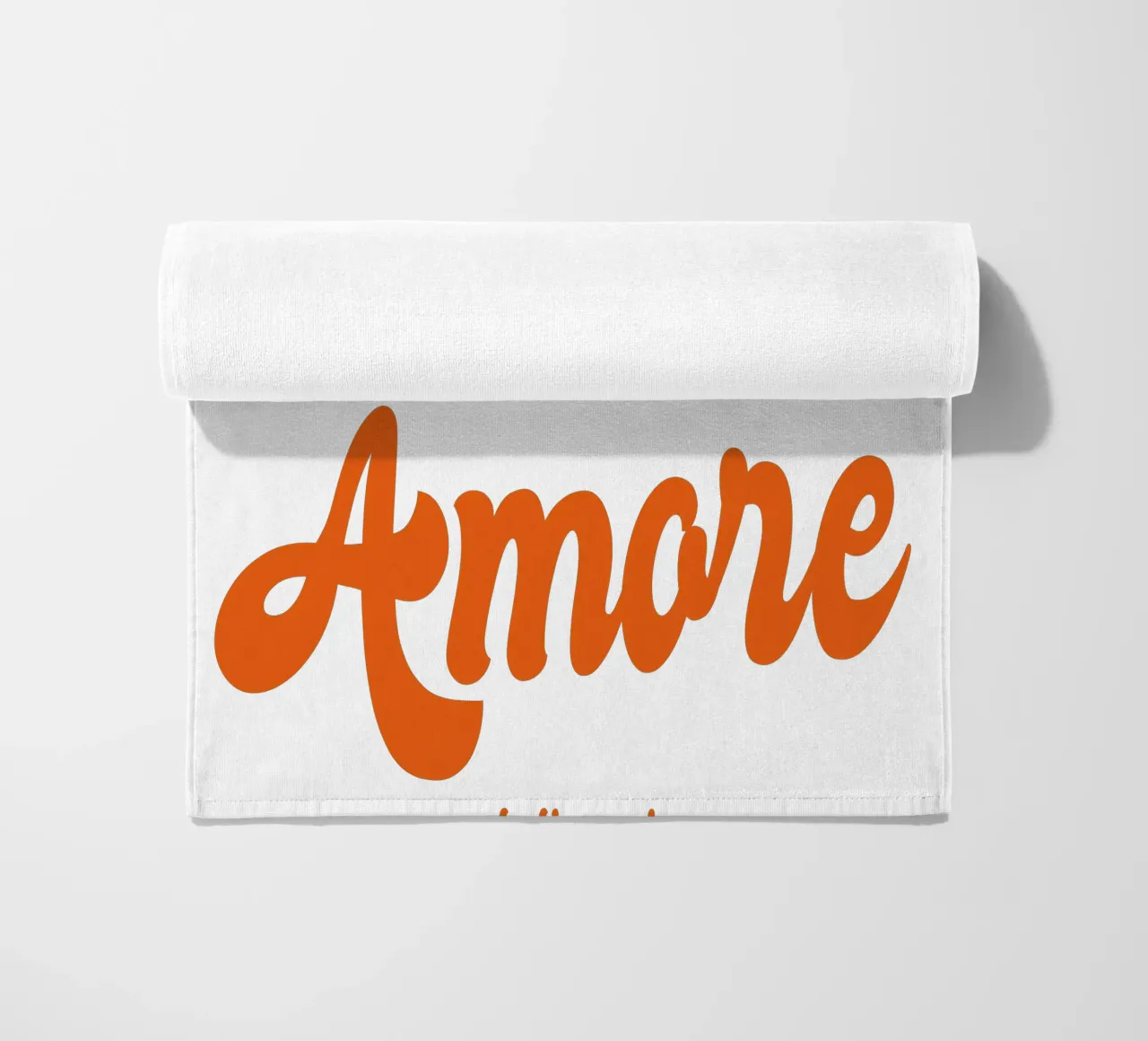 Ciao Amore rosso retro - italienisch verspielt telo mare da studio scusi