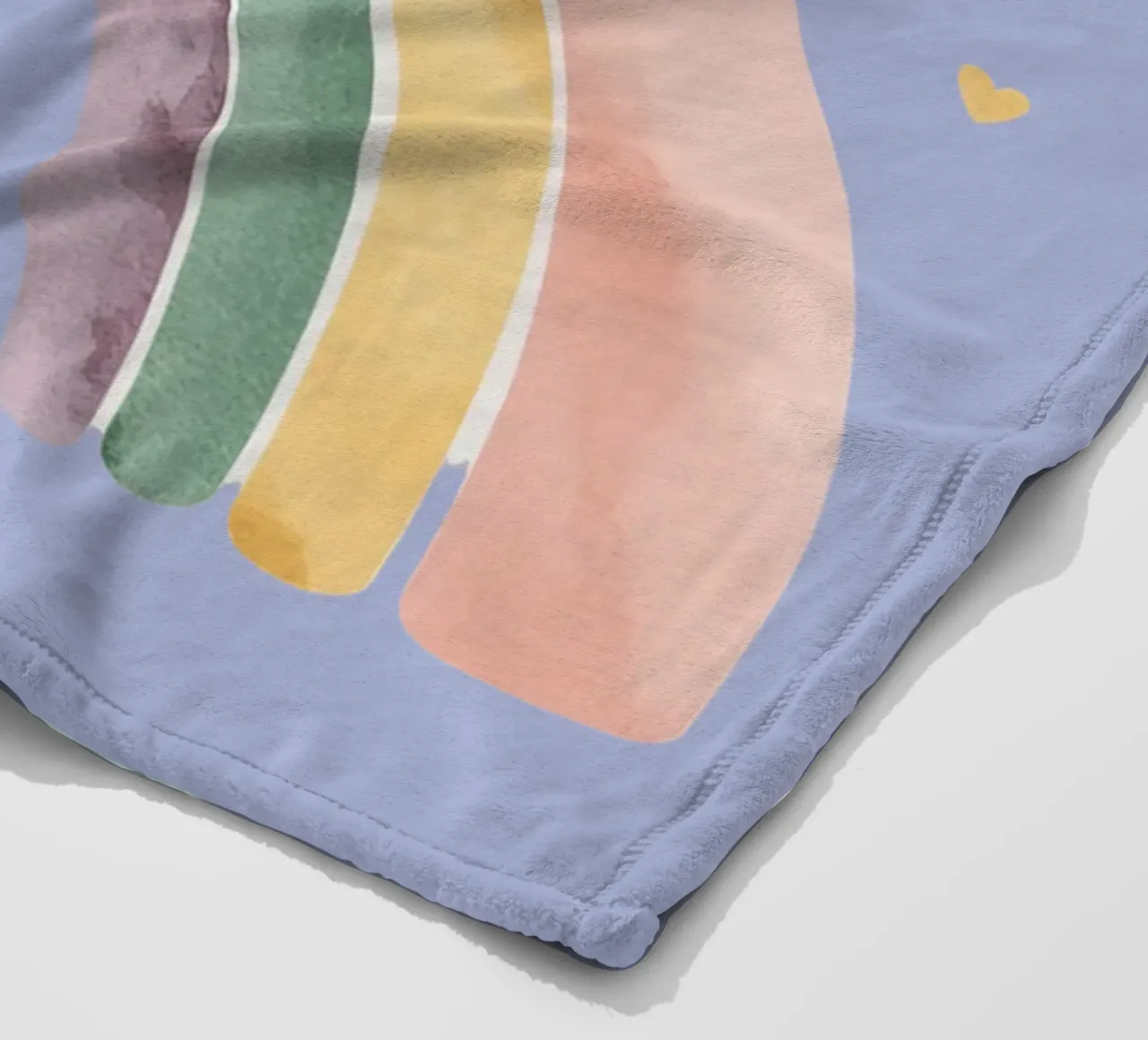 Due simpatici gatti felici che dormono su un arcobaleno coperta in pile da DesignDoodle