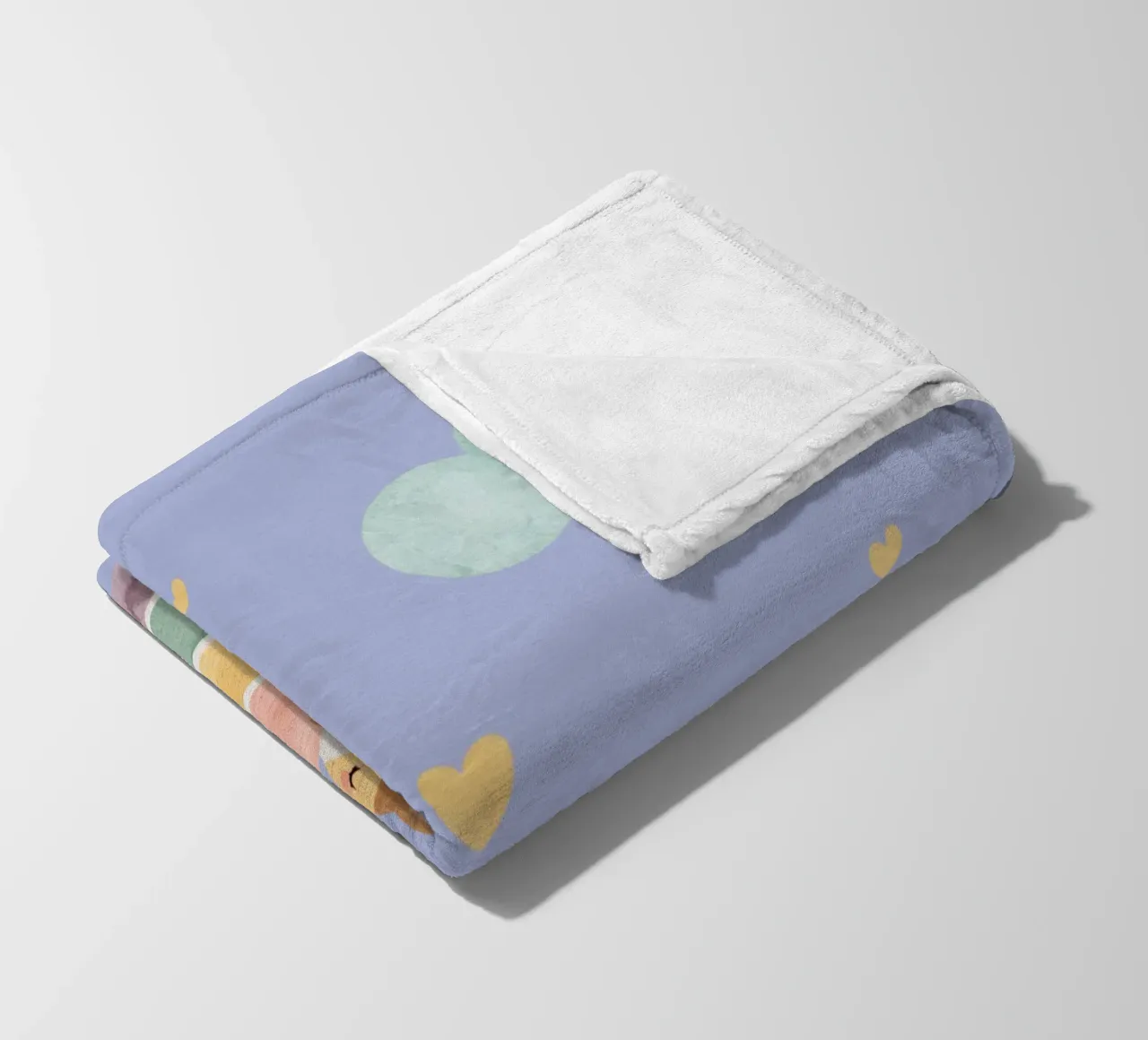 Due simpatici gatti felici che dormono su un arcobaleno coperta in pile da DesignDoodle