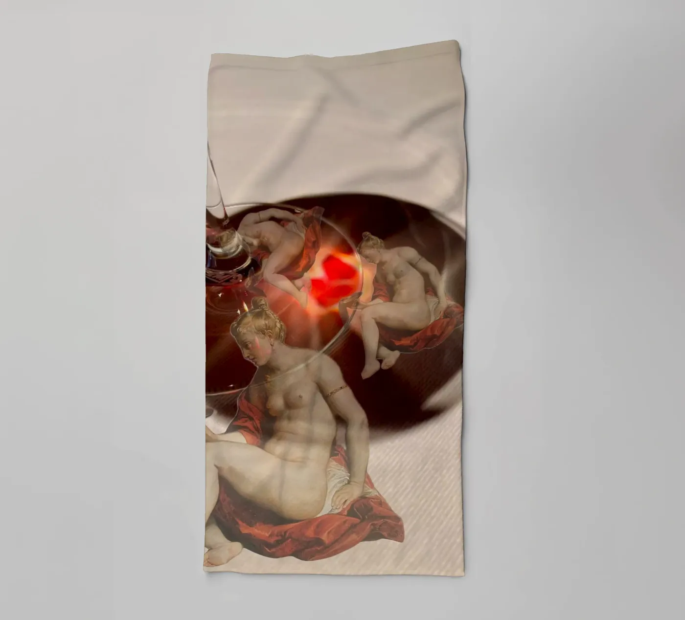Wine badhanddoek van dekonstruktiv