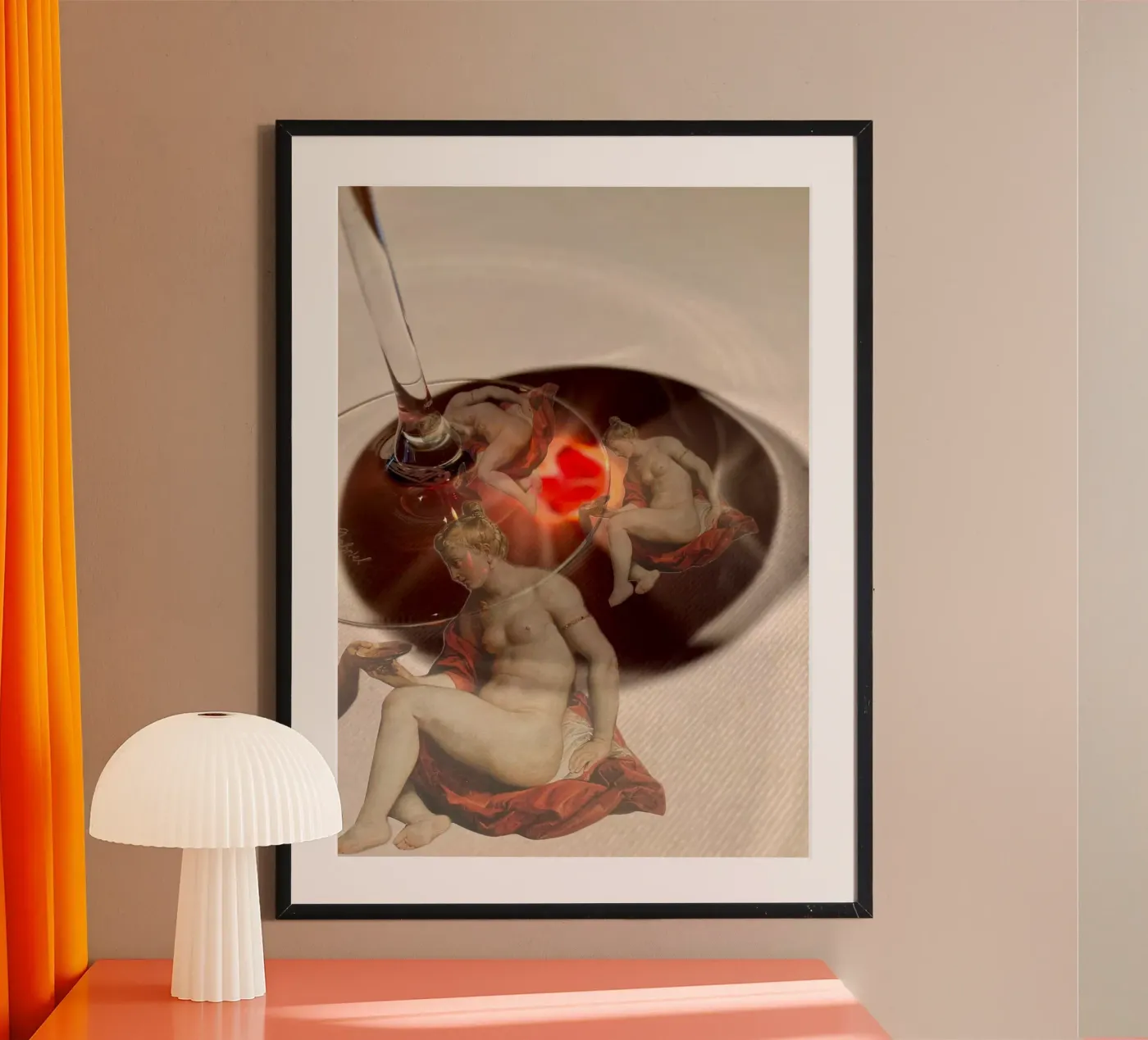 Wein Poster von dekonstruktiv