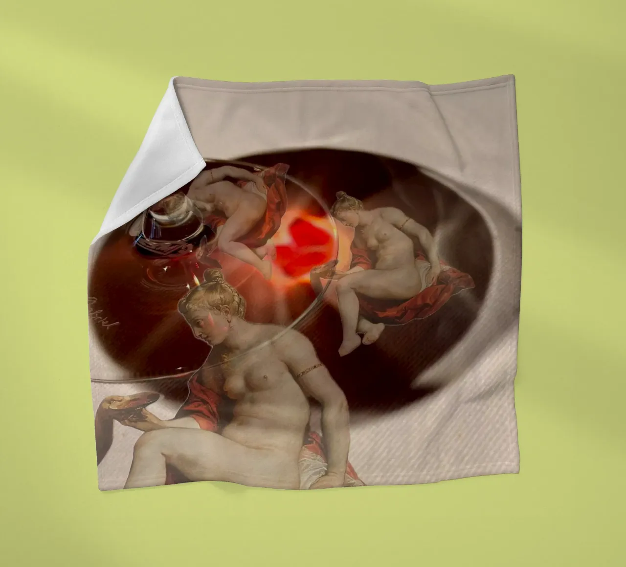 Wein Fleecedecke von dekonstruktiv