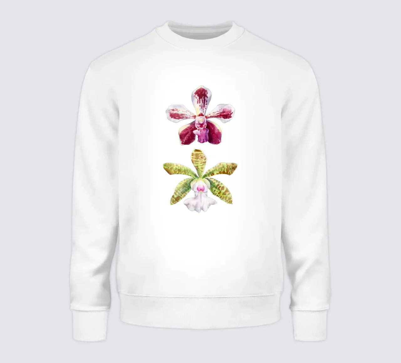 Orchidee Vanda-Loke e Cattleya aclandiae albescens felpa da youdesignme