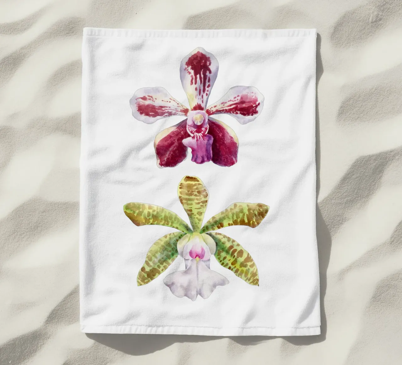 Orchidee Vanda-Loke e Cattleya aclandiae albescens telo mare da youdesignme