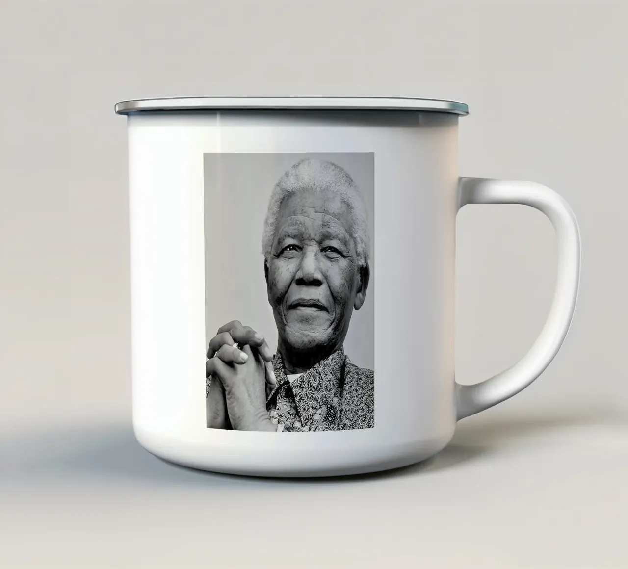 Nelson Mandela tazza in smalto da tobyrmattie