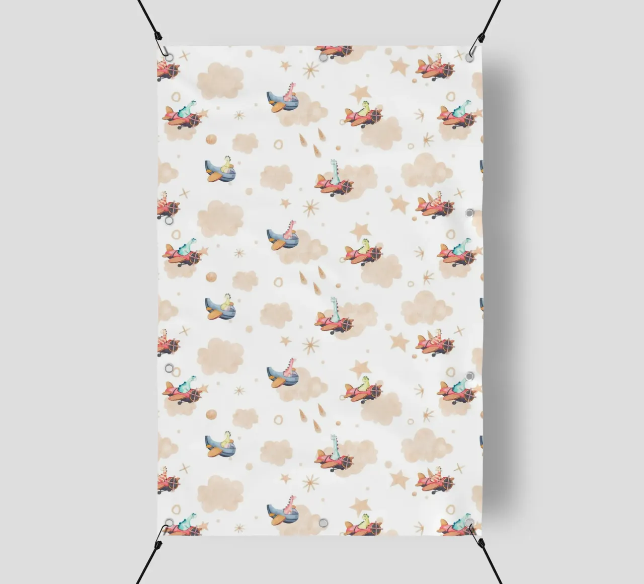 Modello di dinosauro per bambini telo in pvc da The joy of home