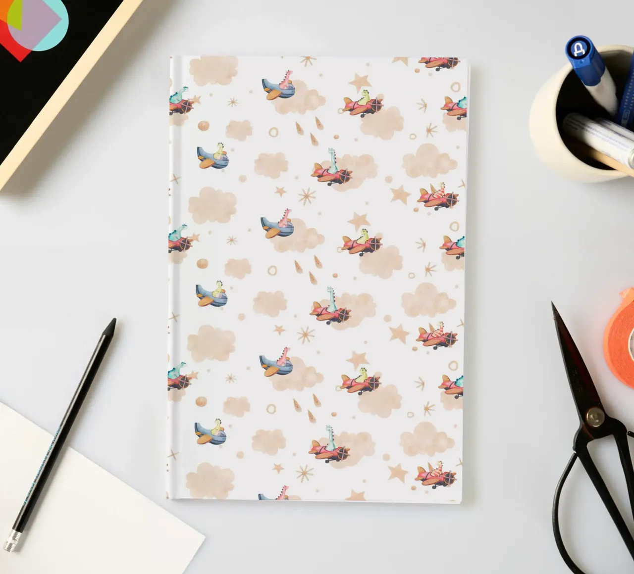 Dinosaur children pattern notebook by The joy of home