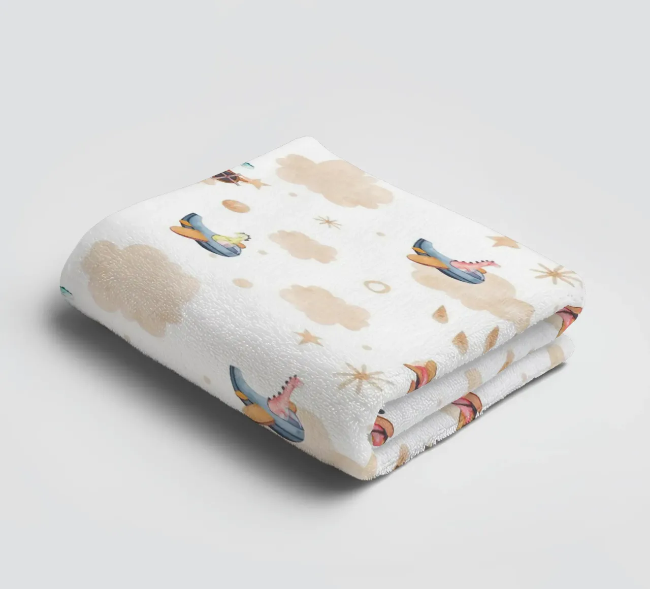 Modello di dinosauro per bambini asciugamano da bagno da The joy of home