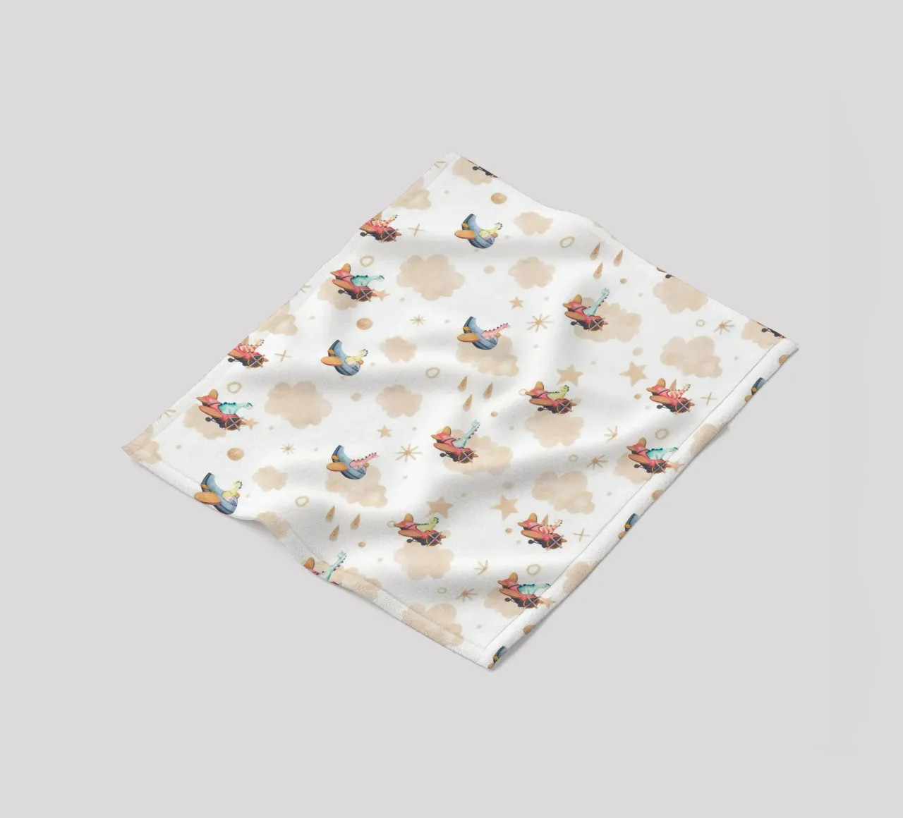 Modello di dinosauro per bambini coperta in pile da The joy of home
