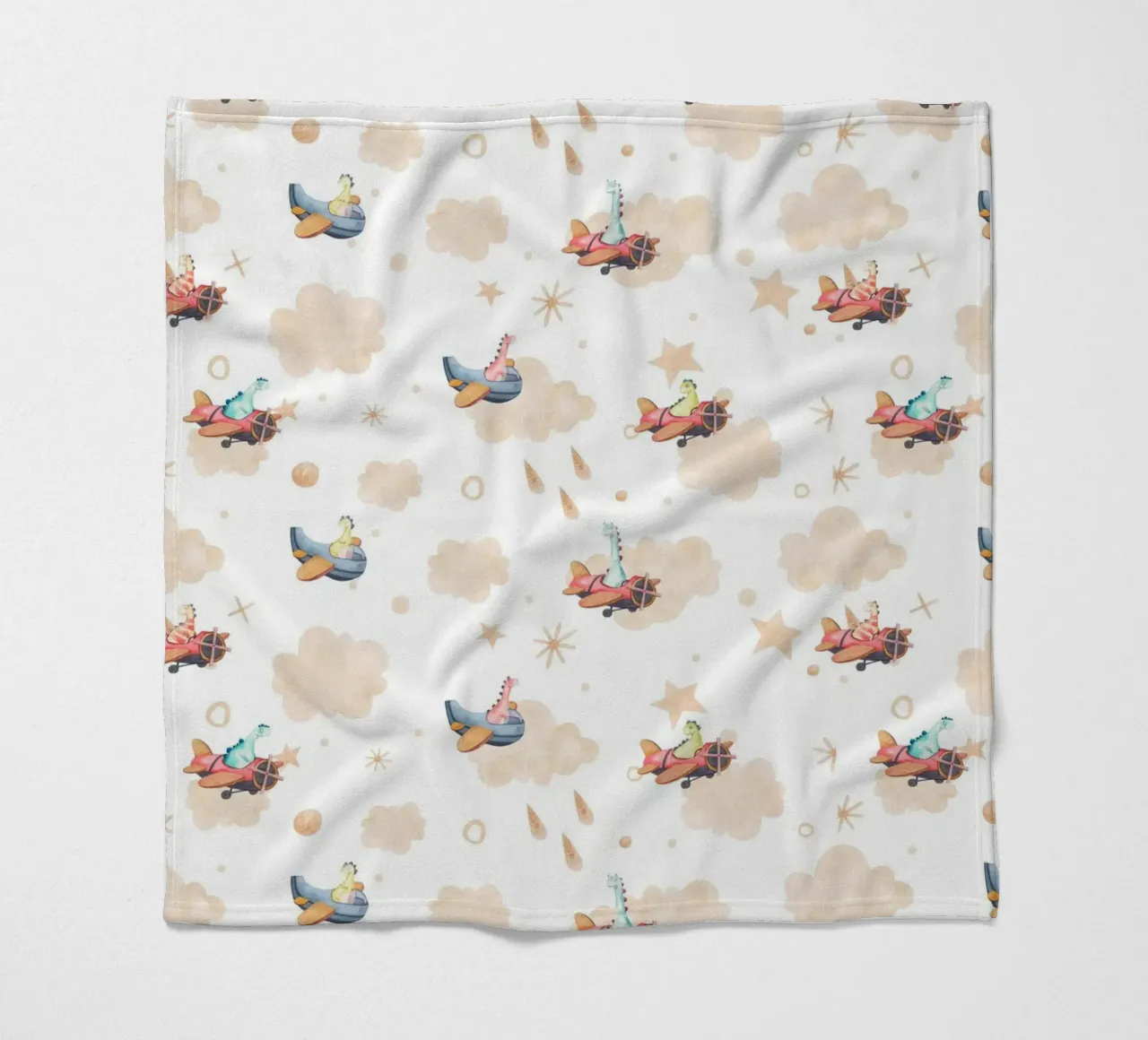 Modello di dinosauro per bambini coperta in pile da The joy of home