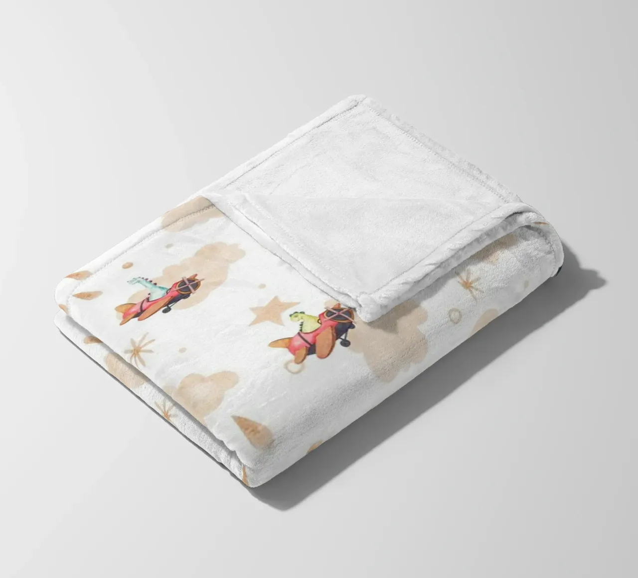 Modello di dinosauro per bambini coperta in pile da The joy of home