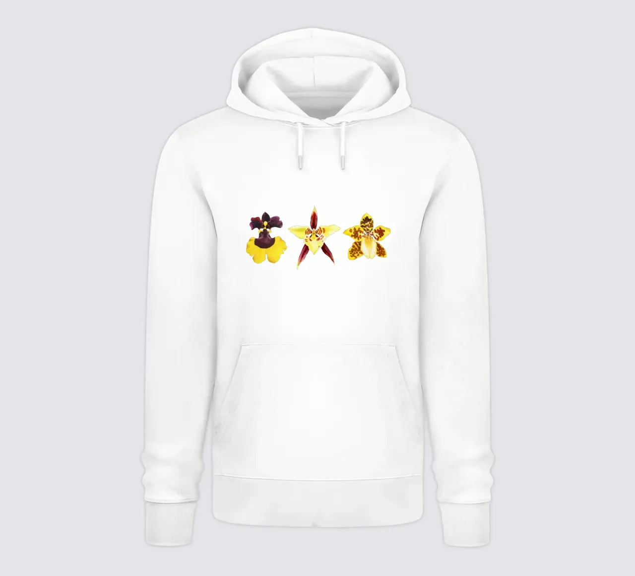 3 Orchidee felpa con cappuccio da youdesignme