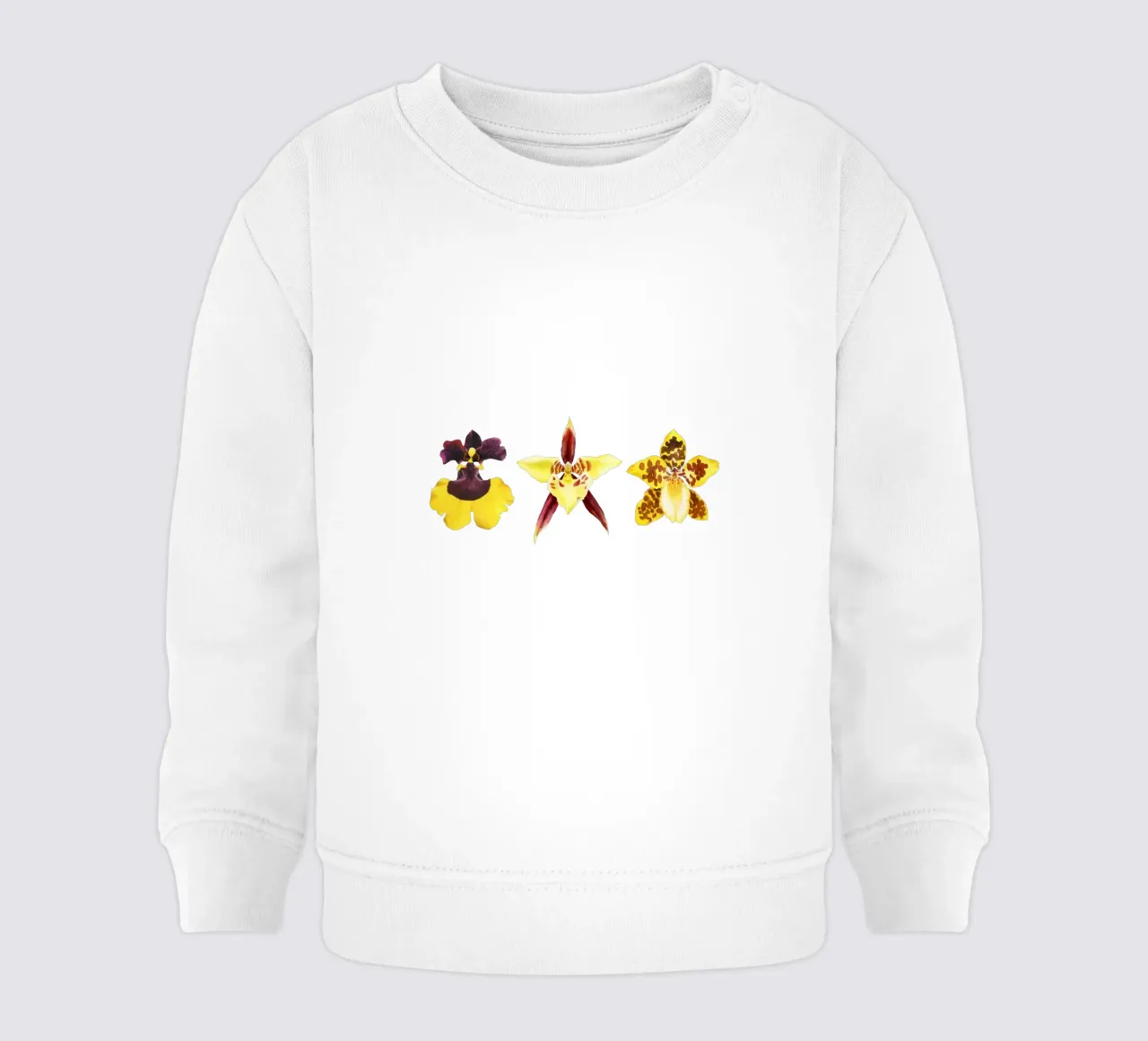 3 Orchidee felpa neonato da youdesignme