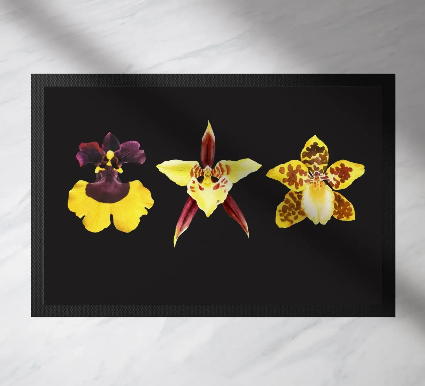 3 Orchids doormat by youdesignme