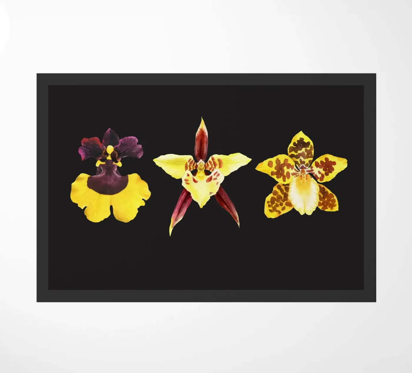 3 Orchids doormat by youdesignme