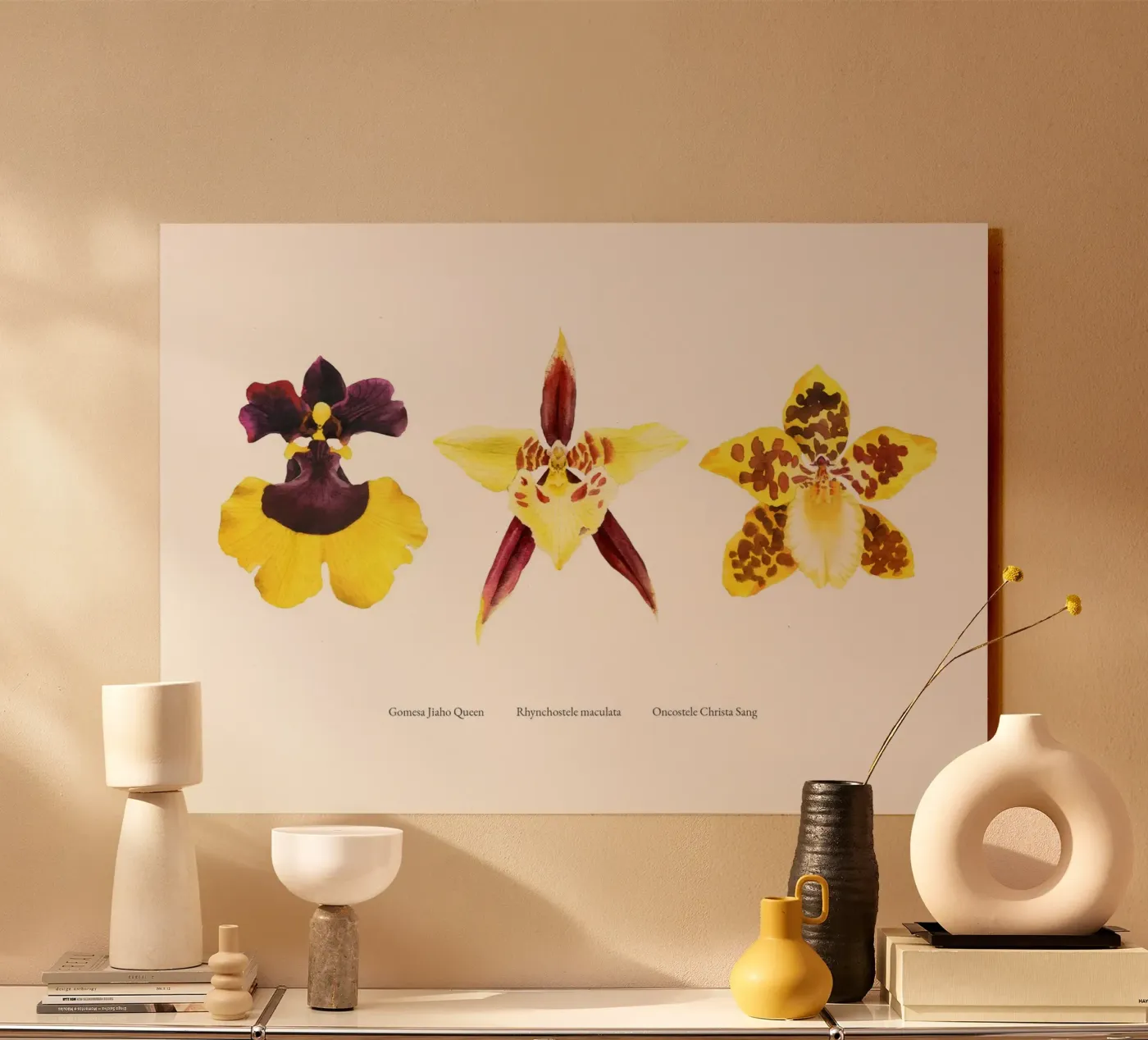 3 Orchideen Acryl-Glas von youdesignme