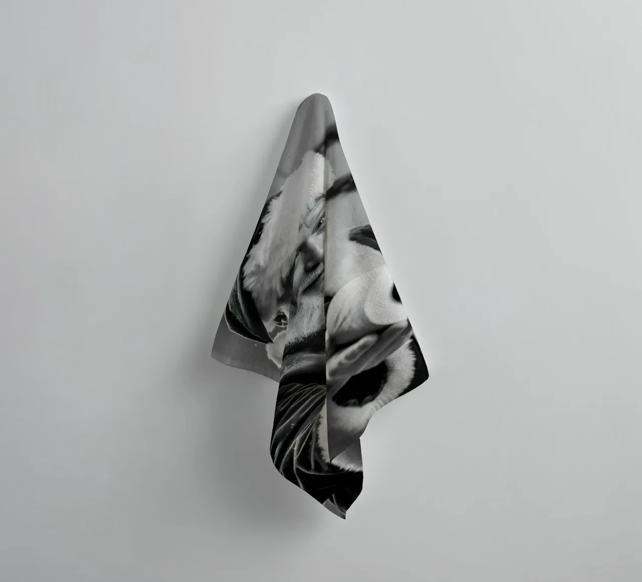 Santa gives you the scroll - Christmas with a sense of humour towel by Plain Thoughts