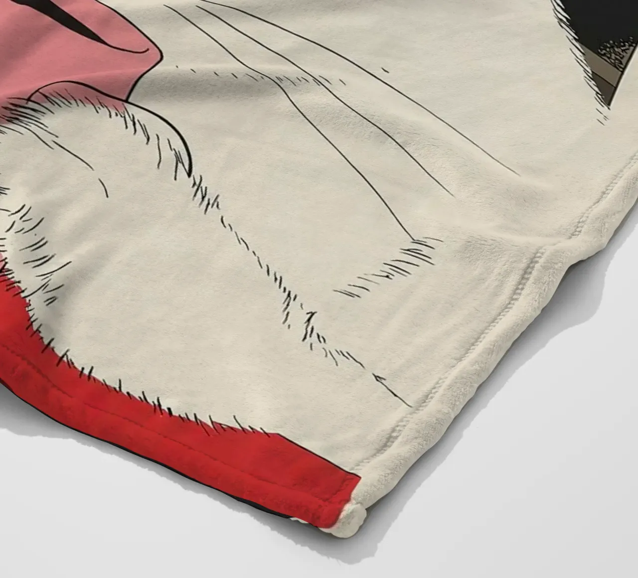Questo è vino caldo? Gatto bianco e vino in tazza da caffè | Natale coperta in pile da Kaji