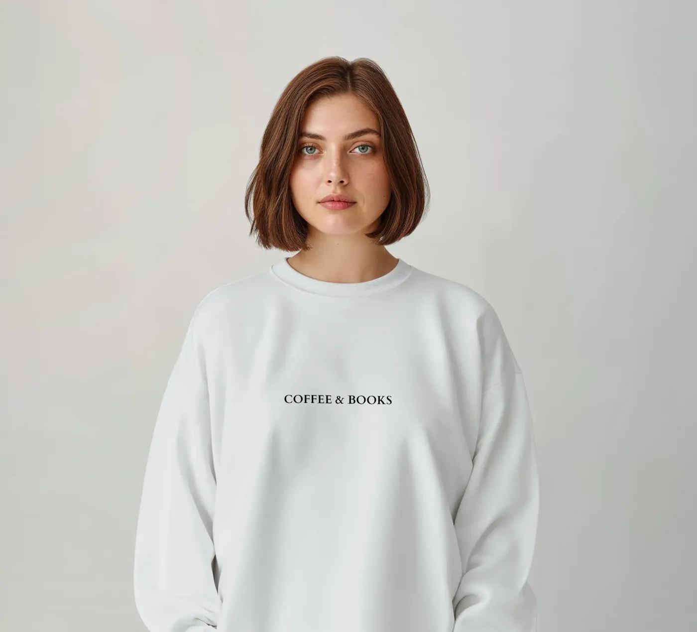 Coffee and books sweatshirt van RB-Quotes