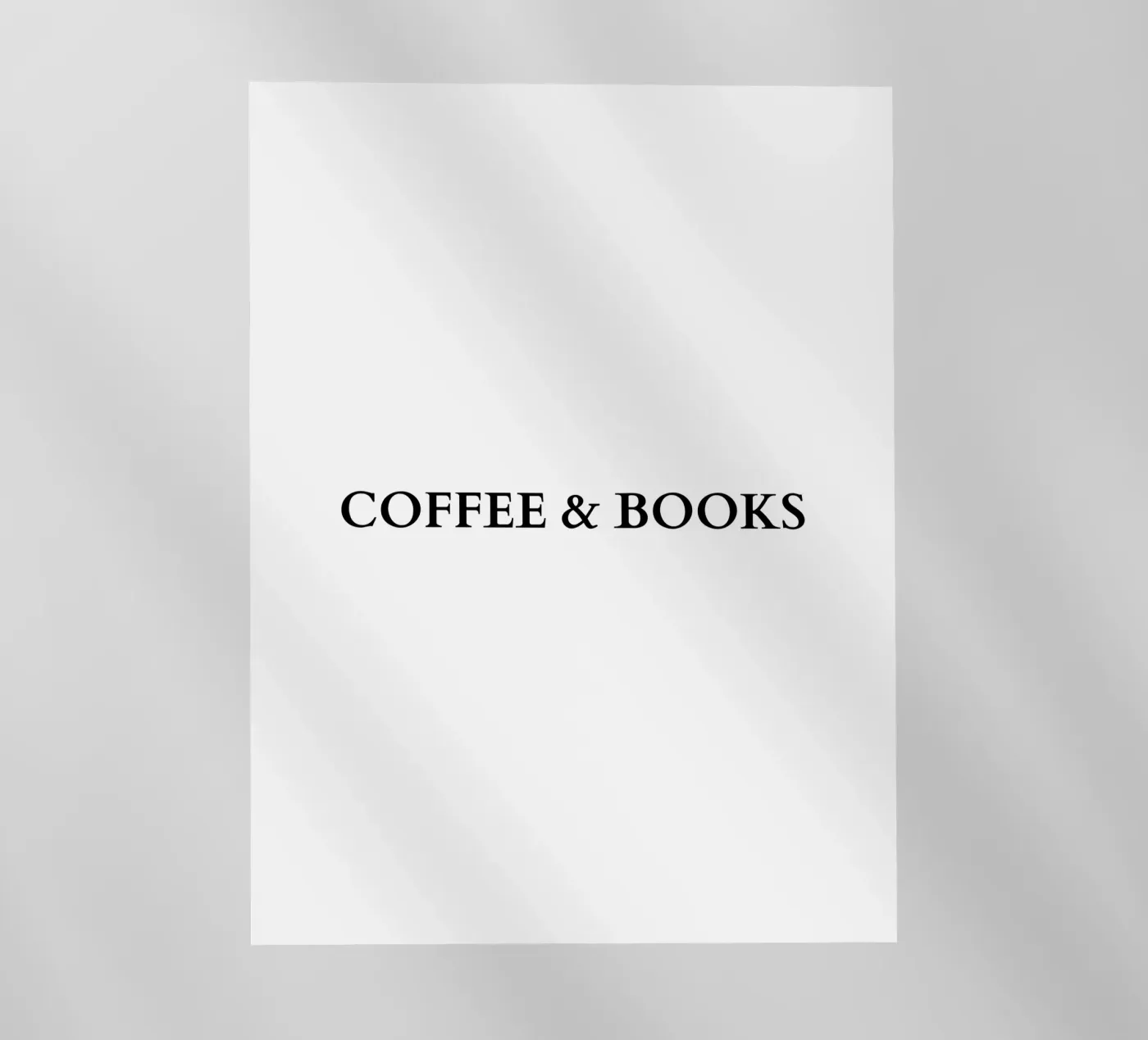 Coffee and books Backlit Folie von RB-Quotes
