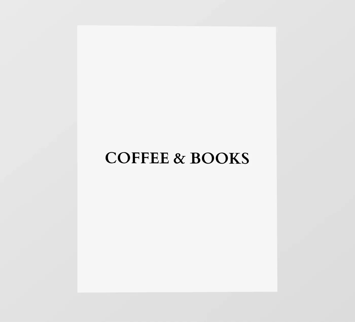 Coffee and books Backlit Folie von RB-Quotes