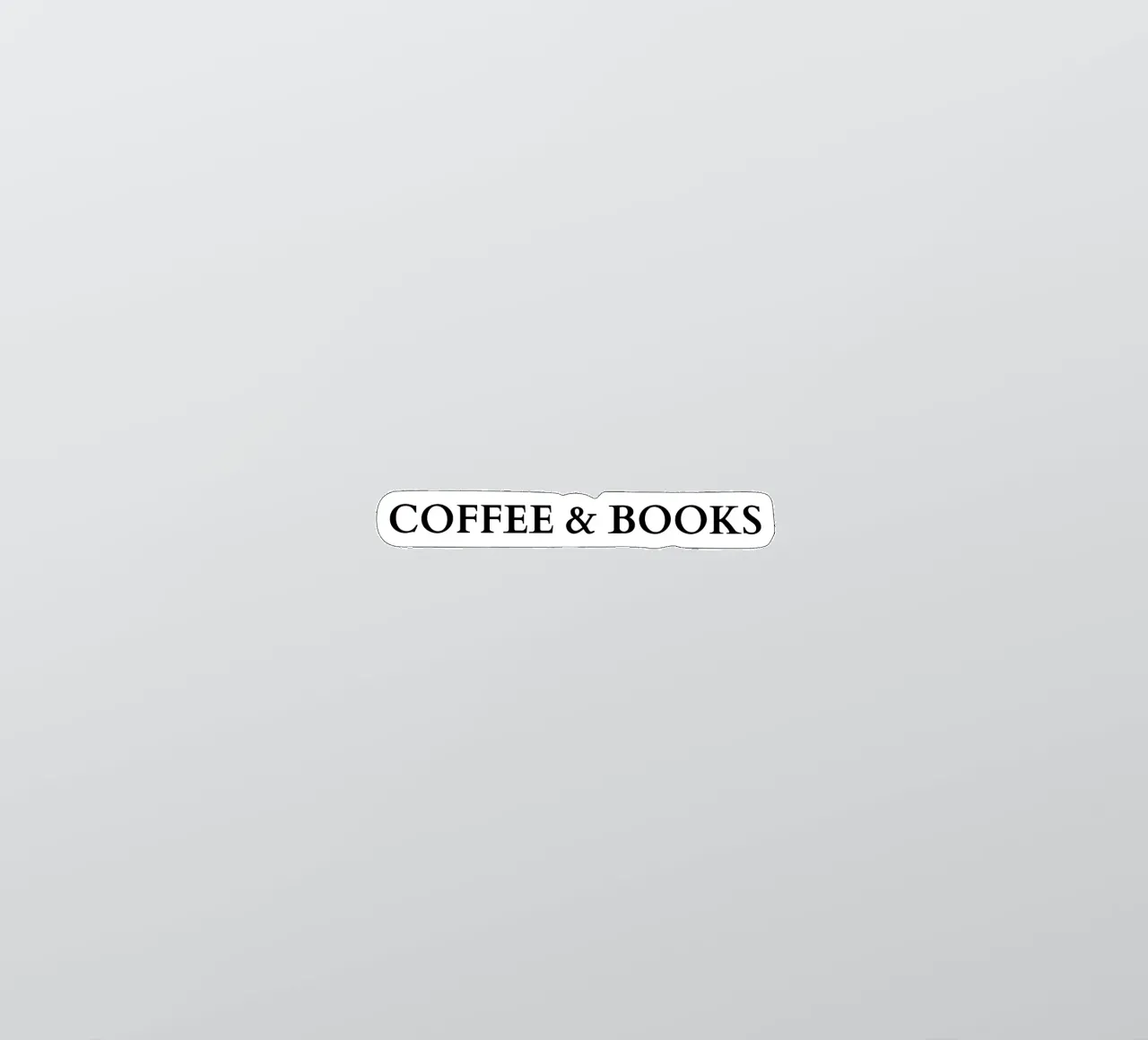 Caffè e libri adesivo da RB-Quotes